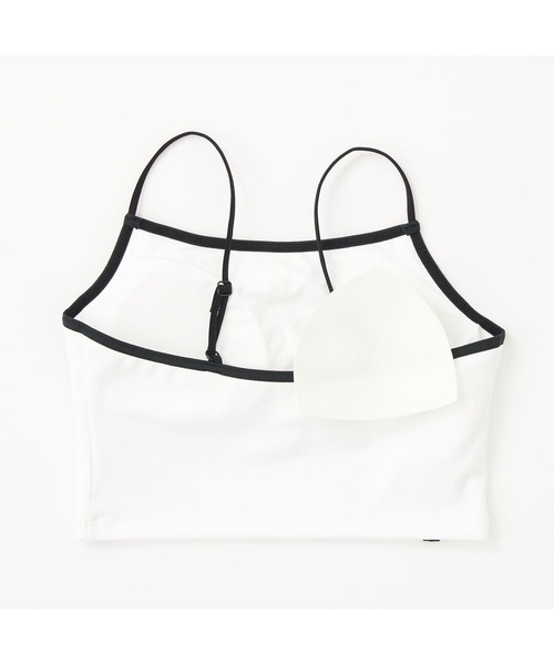 repipi armario（レピピ アルマリオ）の「repipi armario/レピピアルマリオ キッズ ショート丈 パッド付き スポブラ キャミソール ブラジャー 半袖 Tシャツ セットアイテム（Tシャツ/カットソー・キッズ・ホワイト/ブラック・170cm/150cm/160cm/140cm）」の13枚目の写真