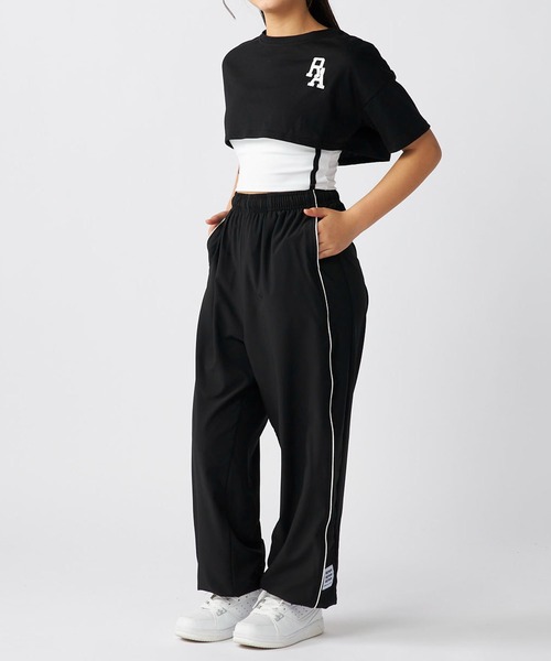 repipi armario（レピピ アルマリオ）の「repipi armario/レピピアルマリオ キッズ ショート丈 パッド付き スポブラ キャミソール ブラジャー 半袖 Tシャツ セットアイテム（Tシャツ/カットソー・キッズ・ホワイト/ブラック・170cm/150cm/160cm/140cm）」の6枚目の写真