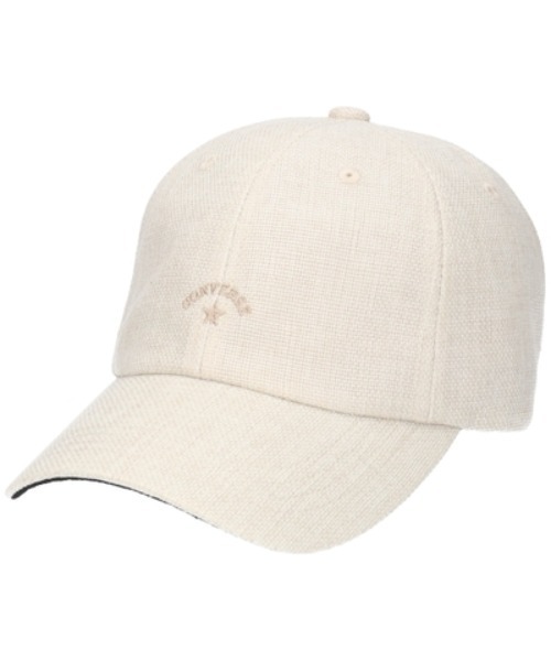 CONVERSE(コンバース)の「CONVERSE/コンバース ☆CNU POLYESTER SHEET 6P CAP(キャップ・レディース・ブラック/ライトベージュ/ピンク・57~59cm)」の2枚目の写真