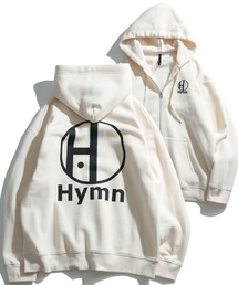 graphic logo back print full zip hoodie/グラフィックロゴ バックプリント フルジップ パーカー フーディ―
