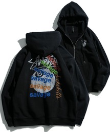 Starting Over（スターティングオーバー）の「graphic logo back print full zip hoodie/グラフィックロゴ バックプリント フルジップ パーカー フーディ―（パーカー・メンズ）」