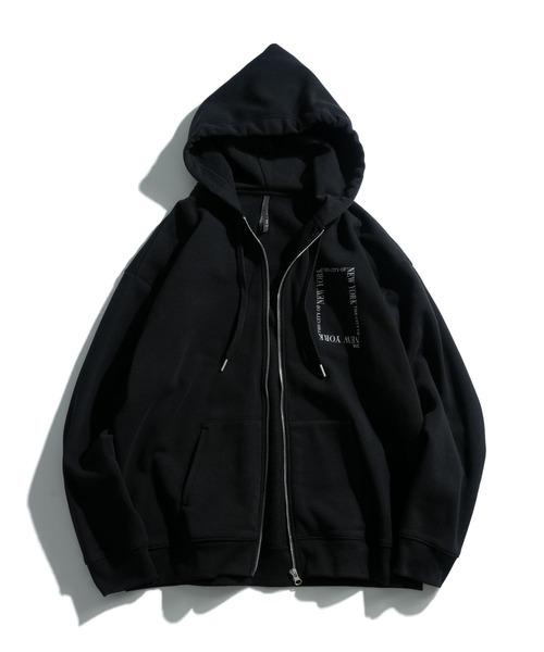 セール】graphic logo back print full zip hoodie/グラフィックロゴ