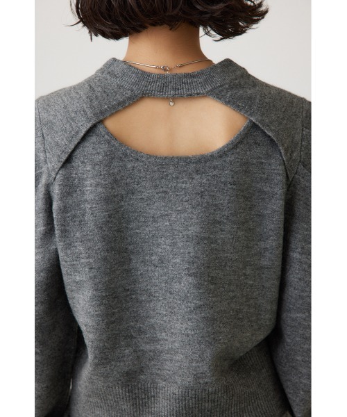 crie conforto（クリーコンフォルト）の「タックスリーブニット　長袖 / 冬服（ニット/セーター・レディース・オフホワイト/グレー/ブラック・FREE）」の8枚目の写真