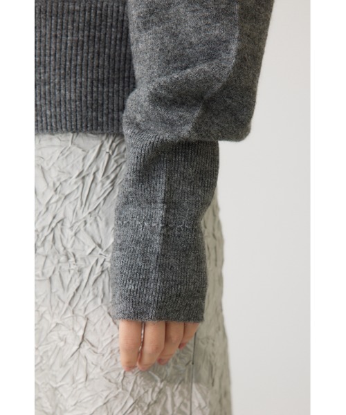 crie conforto（クリーコンフォルト）の「タックスリーブニット　長袖 / 冬服（ニット/セーター・レディース・オフホワイト/グレー/ブラック・FREE）」の10枚目の写真