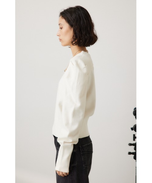 crie conforto（クリーコンフォルト）の「タックスリーブニット　長袖 / 冬服（ニット/セーター・レディース・オフホワイト/グレー/ブラック・FREE）」の17枚目の写真