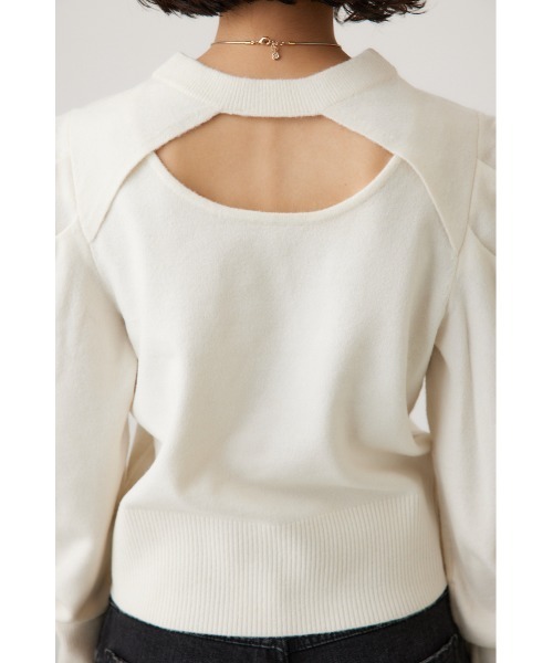 crie conforto（クリーコンフォルト）の「タックスリーブニット　長袖 / 冬服（ニット/セーター・レディース・オフホワイト/グレー/ブラック・FREE）」の20枚目の写真