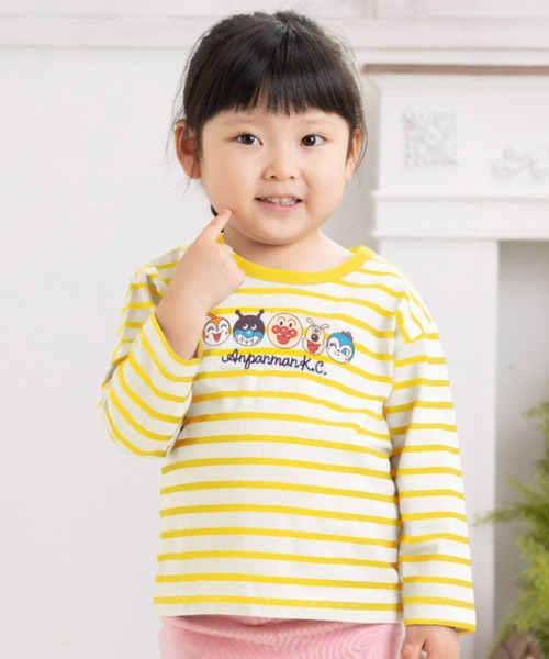 先染めボーダー長袖Tシャツ（Tシャツ/カットソー）｜ANPANMAN KIDS COLLECTION（アンパンマンキッズコレクション）