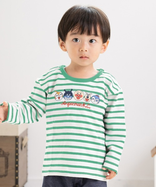 先染めボーダー長袖Tシャツ（Tシャツ/カットソー）｜ANPANMAN KIDS COLLECTION（アンパンマンキッズコレクション）