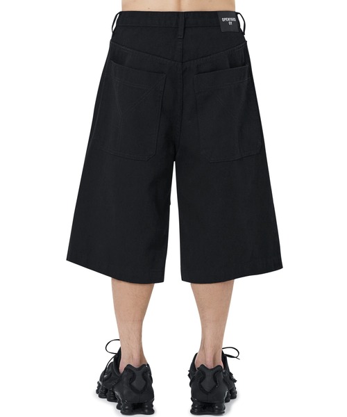 OY(オーワイ)の「『OY/オーワイ』 WIDE STITCH VOLUME ONE TUCK SHORTS/ワイドステッチボリュームワンタックショーツ(その他パンツ・レディース・ブラック・L/M)」の3枚目の写真