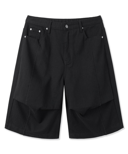 OY(オーワイ)の「『OY/オーワイ』 WIDE STITCH VOLUME ONE TUCK SHORTS/ワイドステッチボリュームワンタックショーツ(その他パンツ・レディース・ブラック・L/M)」の7枚目の写真