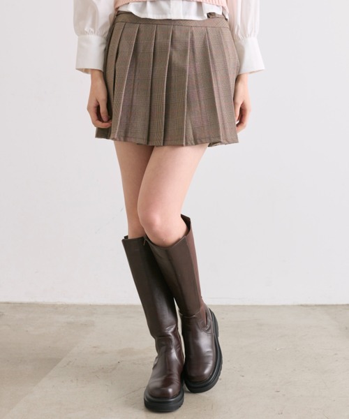 OLIVE des OLIVE（オリーブデオリーブ）の「プリーツミニスカート（スカート・レディース・チャコールグレー/ブラウン系その他/キャメル・FREE）」の19枚目の写真