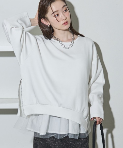 ダンボールサイドZIPプルオーバー（Tシャツ/カットソー