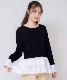 NOELA | ブラウスレイヤードニット(ニット/セーター)