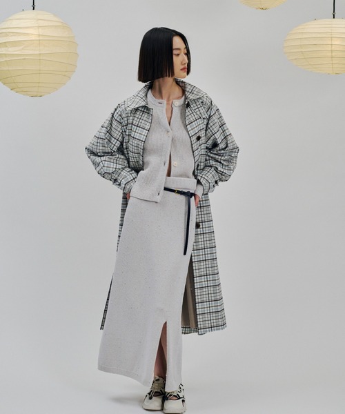 新品未使用　emmi ラメニットトップス　ネイビー emmi（エミ）の「eco ラメニットスカート（スカート）」 - WEAR