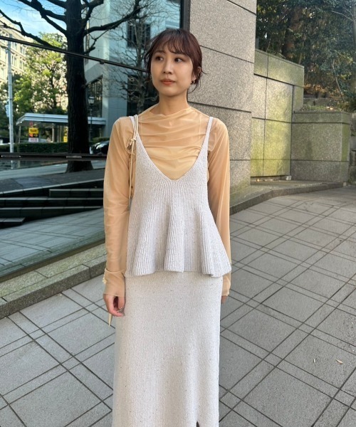 emmi（エミ）の「eco ラメニットスカート（スカート）」 - WEAR