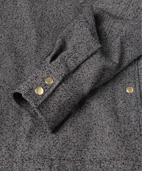 ジャケット・アウター Tweed Dot Button Collarless Jacket セール】Tweed Dot Button Collarless Jacket（ノーカラー