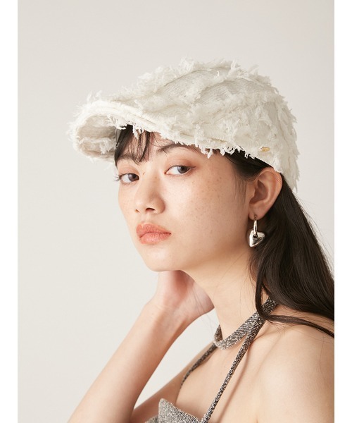 LILY BROWN（リリーブラウン）の「ハンチング（ハンチング/ベレー帽・レディース・ブラウン/ホワイト/ブラック・FREE）」の2枚目の写真