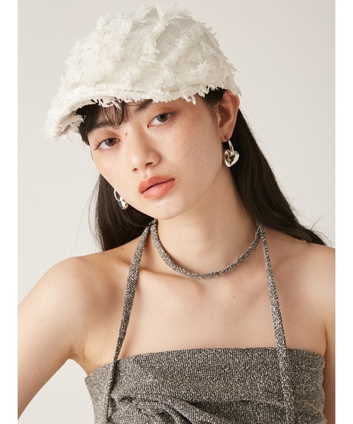 LILY BROWN（リリーブラウン）の「ハンチング（ハンチング/ベレー帽・レディース・ブラウン/ホワイト/ブラック・FREE）」の12枚目の写真