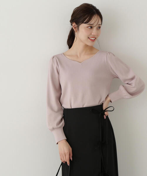 PROPORTION BODY DRESSING(プロポーションボディドレッシング)の「ハートネック総針ニット / 1215170201(ニット/セーター・レディース・ライトグリーン/ピンク/ホワイト系その他・MEDIUM/SMALL)」の13枚目の写真