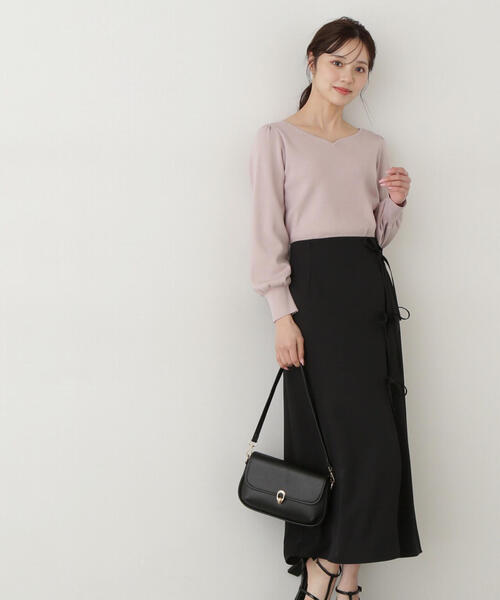 PROPORTION BODY DRESSING(プロポーションボディドレッシング)の「ハートネック総針ニット / 1215170201(ニット/セーター・レディース・ライトグリーン/ピンク/ホワイト系その他・MEDIUM/SMALL)」の14枚目の写真