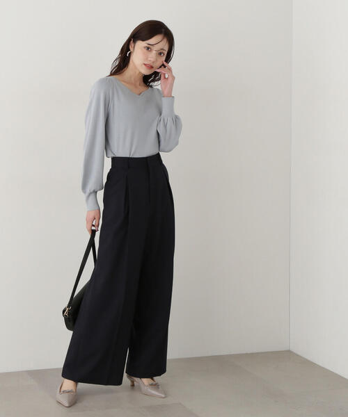 ニット セーター ハートネック総針ニット / 1215170201 レディース PROPORTION BODY DRESSING ニット セーター ハートネック総針