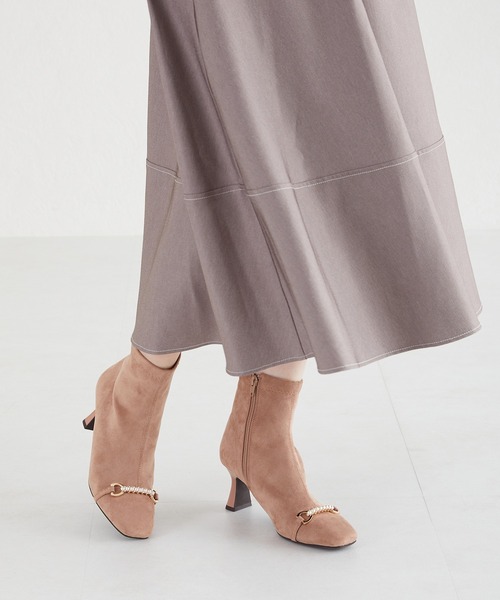 パールモチーフ切替ストレッチブーツ/MO33404（ブーツ）｜ORiental TRaffic（オリエンタルトラフィック）