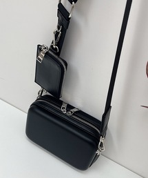 フェイクレザー カメラバッグ ショルダーバッグ レディース