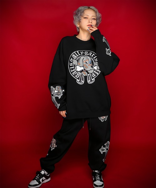 GALFY×GALLIS ADDICTION】 ガリノハーツスウェットパンツ