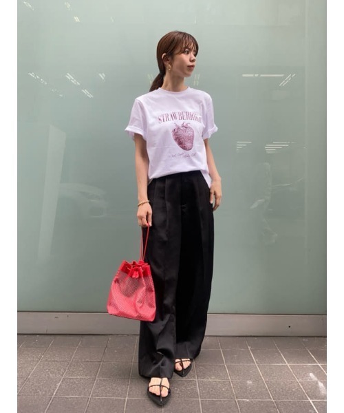 新品☆MilaOwen（ミラ オーウェン）  後ろウエストゴムサテンカーゴパンツ Mila Owen]後ろウエストゴムサテンカーゴパンツ | KOBUNSHA