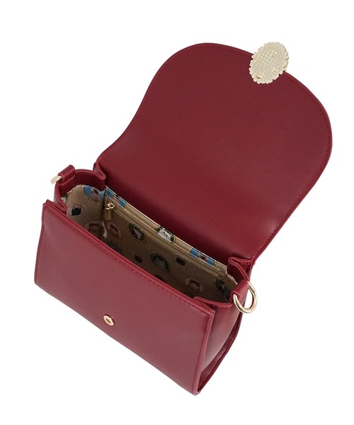 PAUL & JOE ACCESSOIRES(ポールアンドジョーアクセソワ)の「PAUL & JOE ACCESSOIRES (ポール&ジョーアクセソワ) 2WAYハンドバッグ PJA-B1176 キャットブローチ(ハンドバッグ・レディース・ブラック/グリーン/レッド・FREE)」の17枚目の写真