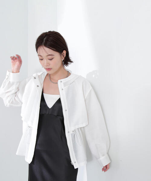 限定　新品　ナチュラルビューティーベーシック　アウター　ブルゾン レディース N.Natural Beauty Basic ブルゾン アウター シアーブルゾン
