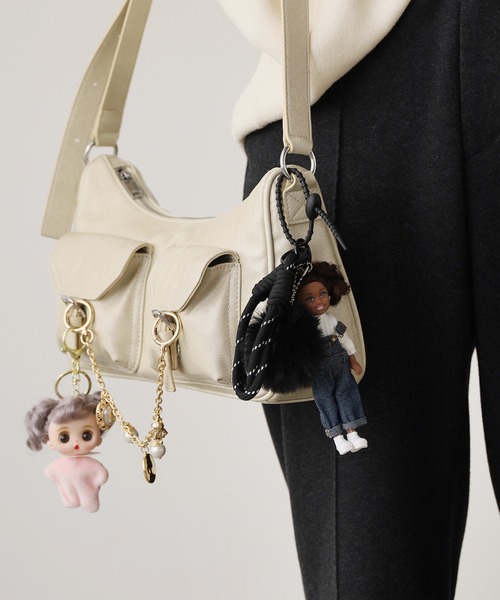 セール】American doll keychain with assorted charms