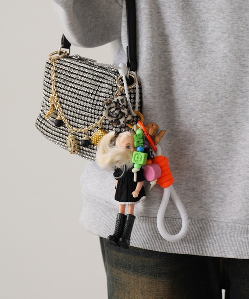 セール】American doll keychain with assorted charms