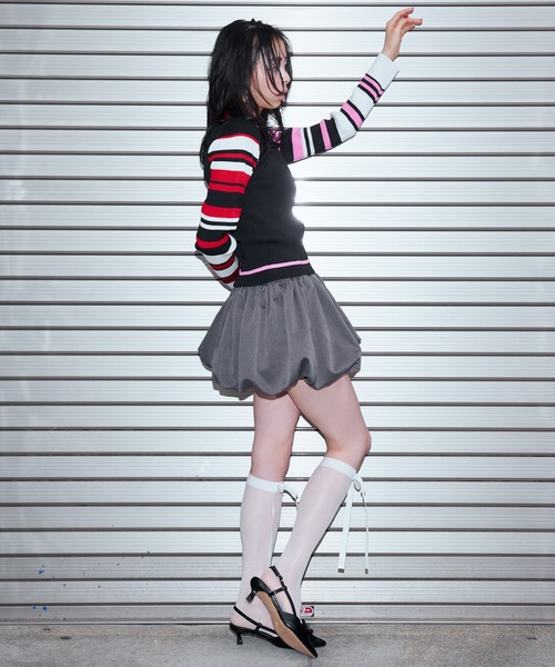 Narcissus(ナルシス)の「【Narcissus】バルーンミニスカート(スカート・レディース・グレー/ブラック・FREE)」の8枚目の写真