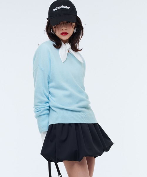 Narcissus(ナルシス)の「【Narcissus】バルーンミニスカート(スカート・レディース・グレー/ブラック・FREE)」の19枚目の写真