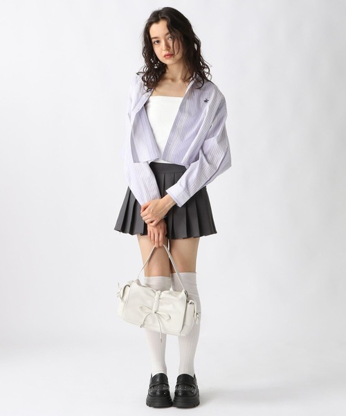 FOREVER 21（フォーエバー トゥエンティーワン）の「【2025SS】プレッププリーツミニスカート（スカート・レディース・ブラック/グレー・SMALL/MEDIUM）」の12枚目の写真