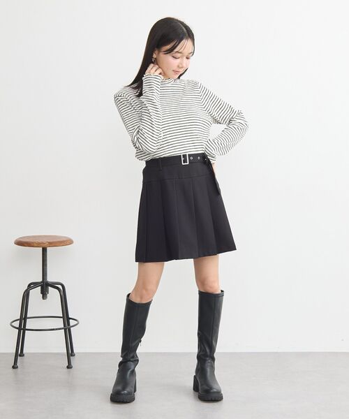 earth music&ecology(アースミュージックアンドエコロジー)の「ランダムチェーンリブハイネックプルオーバー(Tシャツ/カットソー・レディース・アイボリー/サックスブルー/ブラック/イエロー/その他7・S/M)」の18枚目の写真