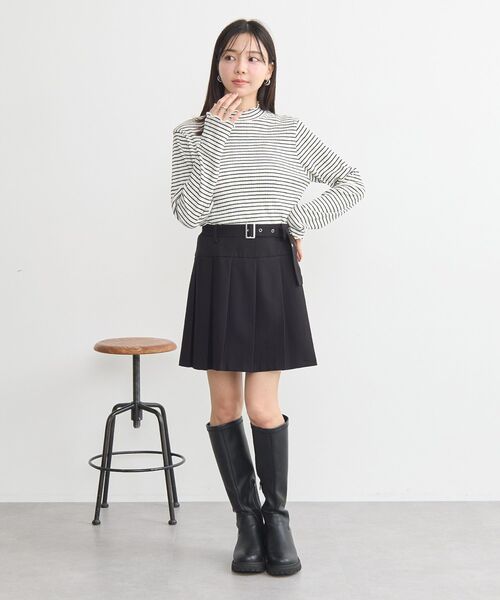 earth music&ecology(アースミュージックアンドエコロジー)の「ランダムチェーンリブハイネックプルオーバー(Tシャツ/カットソー・レディース・アイボリー/サックスブルー/ブラック/イエロー/その他7・S/M)」の19枚目の写真