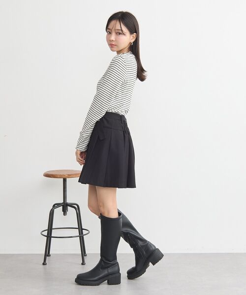 earth music&ecology(アースミュージックアンドエコロジー)の「ランダムチェーンリブハイネックプルオーバー(Tシャツ/カットソー・レディース・アイボリー/サックスブルー/ブラック/イエロー/その他7・S/M)」の20枚目の写真