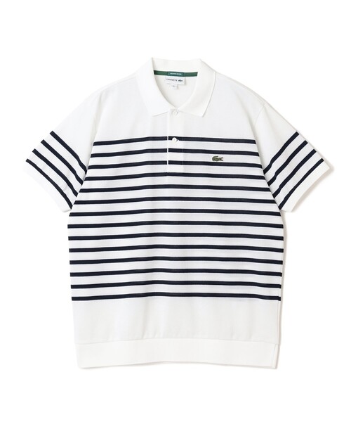 ビームスゴルフ【別注】LACOSTE / 鹿の子 ボーダー ポロシャツ BEAMS GOLF（ビームスゴルフ）の「〈MEN〉【別注】LACOSTE / 鹿の子