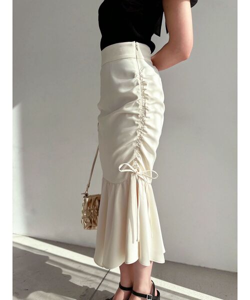 RESEXXY（リゼクシー）の「サイドギャザーマーメイドスカート（スカート・レディース・ミント/その他1/アイボリー・FREE）」の21枚目の写真