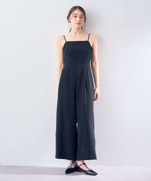 YECCA VECCA（イェッカヴェッカ）の「キャミオールインワン（サロペット/オーバーオール・レディース・ブラック/グレイッシュベージュ・FREE）」の11枚目の写真