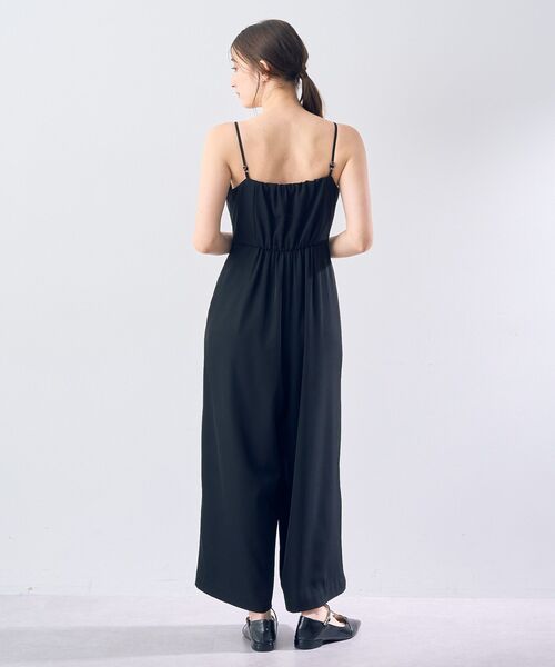 YECCA VECCA（イェッカヴェッカ）の「キャミオールインワン（サロペット/オーバーオール・レディース・ブラック/グレイッシュベージュ・FREE）」の15枚目の写真