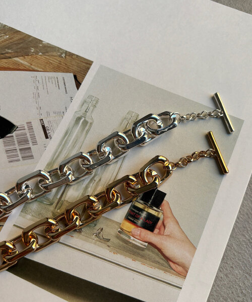 DouDou(ドゥドゥ)の「スクエアボリュームチェーンブレスレット(ブレスレット・レディース・ゴールド/シルバー・FREE)」の7枚目の写真