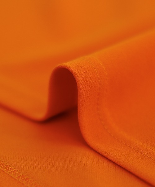 aquagarage(アクアガレージ)の「梨地ボトルネックプルオーバー(Tシャツ/カットソー・レディース・ブラック/アイボリー/ベージュ/オレンジ・L/M)」の7枚目の写真