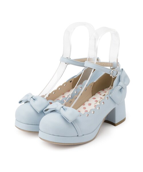 cs T&P（シーエスティーアンドピー）の「夢見るハートパンプス（パンプス・レディース・ピンク系/ホワイト/ブラック/ブルー・M/S/LL/L）」の6枚目の写真