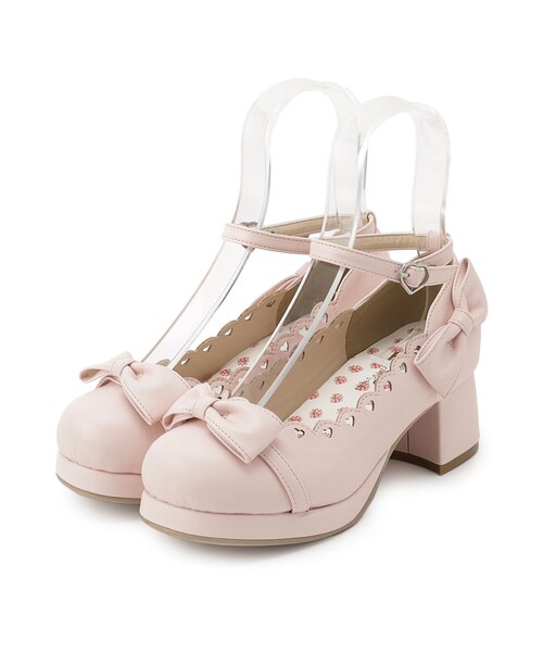 cs T&P（シーエスティーアンドピー）の「夢見るハートパンプス（パンプス・レディース・ピンク系/ホワイト/ブラック/ブルー・M/S/LL/L）」の7枚目の写真