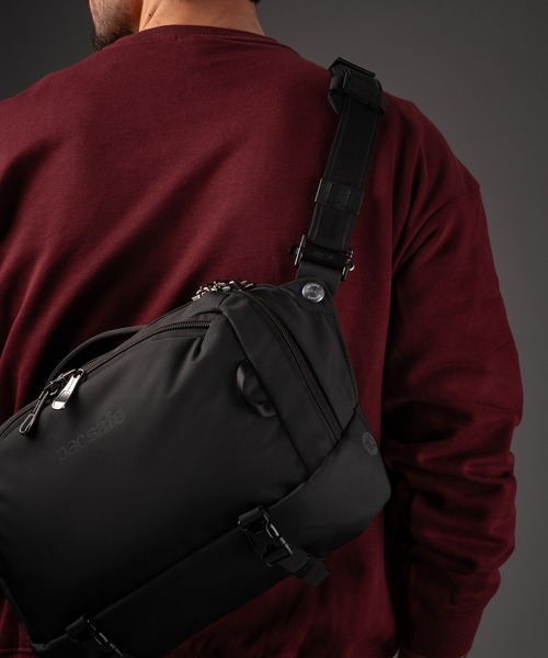 pacsafe(パックセーフ)の「pacsafe/パックセーフ EXP 12" Sling/スリングクロスボディ(ボディバッグ/ウエストポーチ・メンズ・ブラック・FREE)」の6枚目の写真