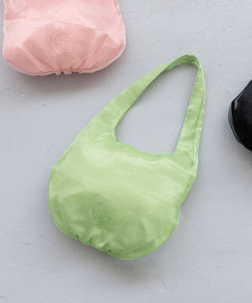 LOWRYS FARM（ローリーズファーム）の「ＬＦシアートートバック　290611（ショルダーバッグ・レディース・ピンク/ブラック/グリーン・FREE）」の3枚目の写真