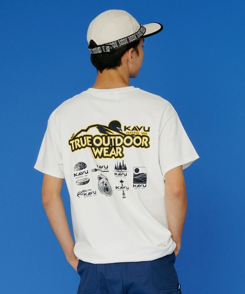 KAVU(カブー)の「KAVU/カブー Event Tee/イベントティー(Tシャツ/カットソー・メンズ・グリーン/ブラック/ホワイト・MEDIUM/X-LARGE/LARGE)」の2枚目の写真